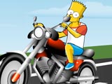 Jouez  Bart en moto fun